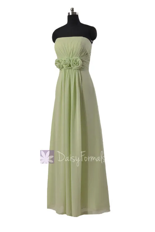 Long Strapless Party Dress - Earth Tones (MM170)