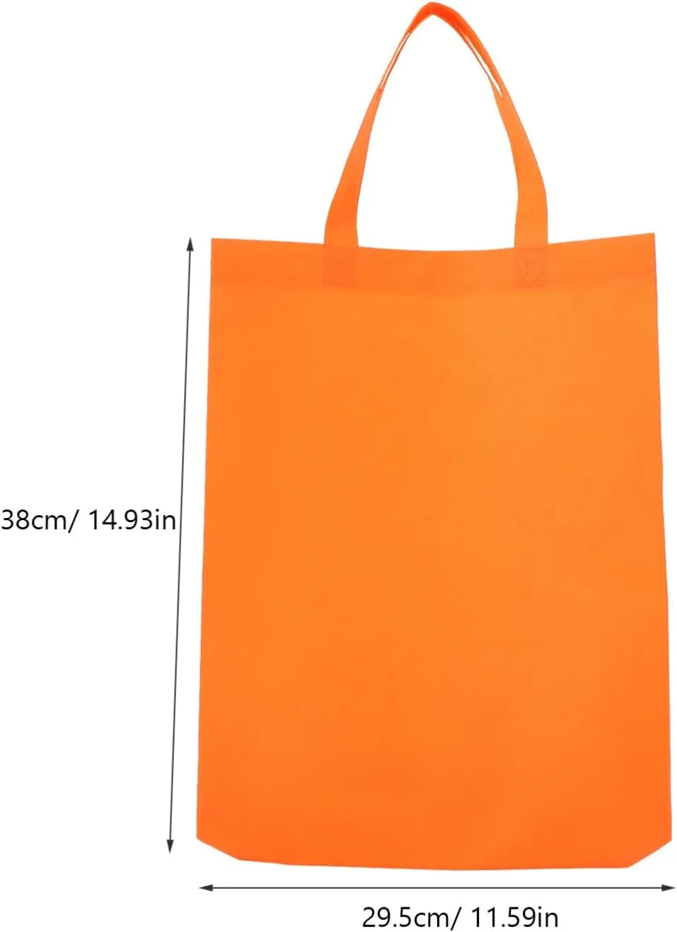 Luxshiny Blank Non Woven Tote Bags 30pcs Reusable Gift Bags with Handles Large Shopping Bags Foldable Grocery Bags