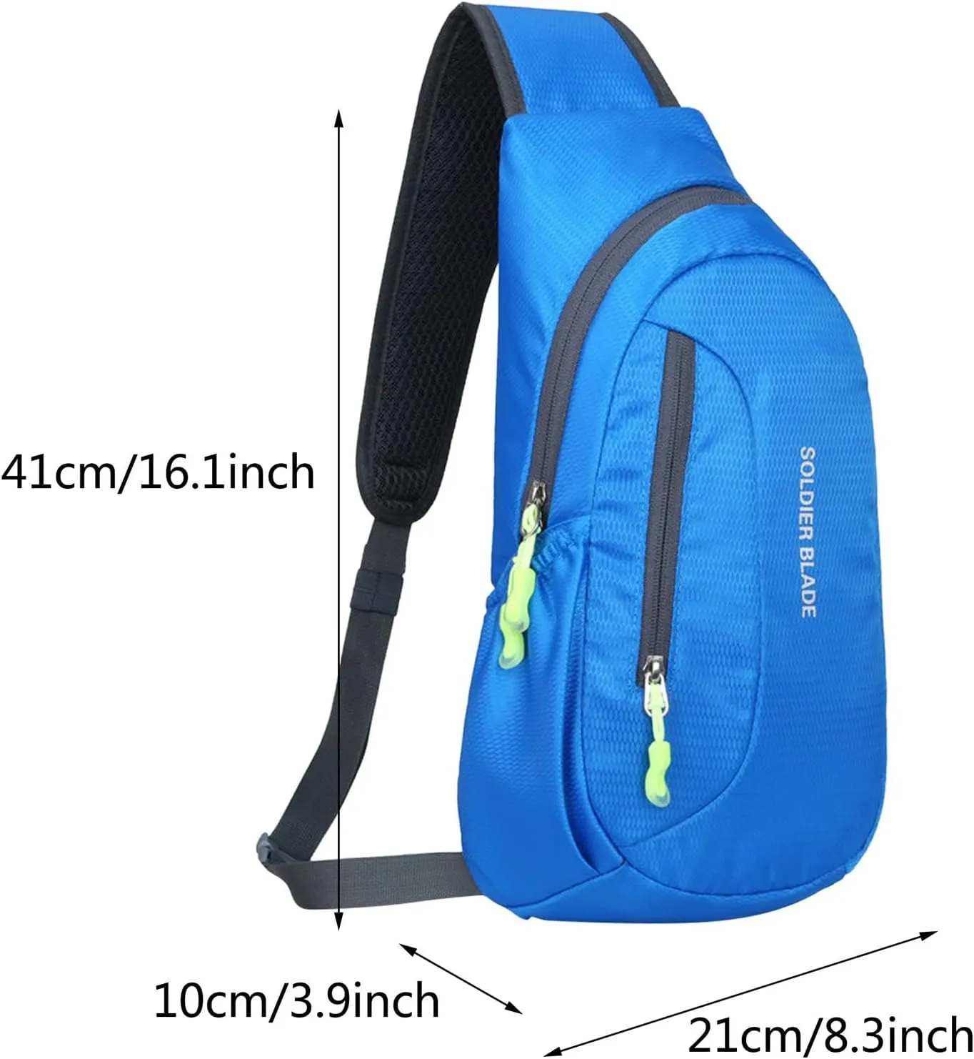 Man Women Outdoor Multifunctional Sling Backpack Fashionable Casual Shoulder Messenger Bag Hiking Chest Bag (A, A)