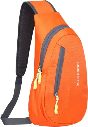Man Women Outdoor Multifunctional Sling Backpack Fashionable Casual Shoulder Messenger Bag Hiking Chest Bag (A, A)