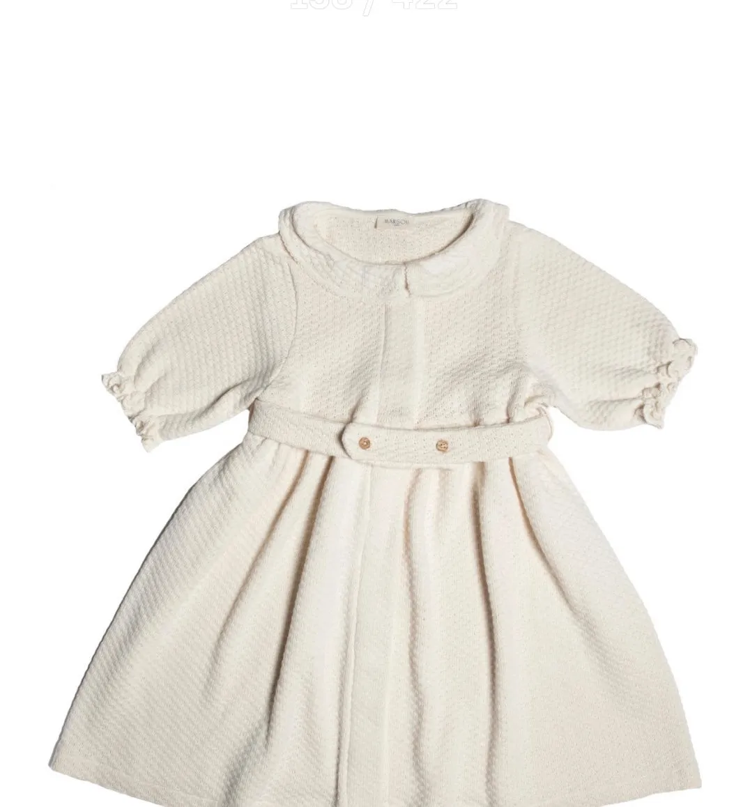 MARSOU~Saltarelle ecru knit dress