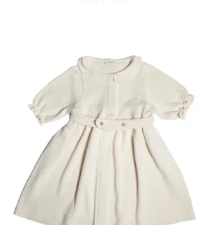 MARSOU~Saltarelle ecru knit dress
