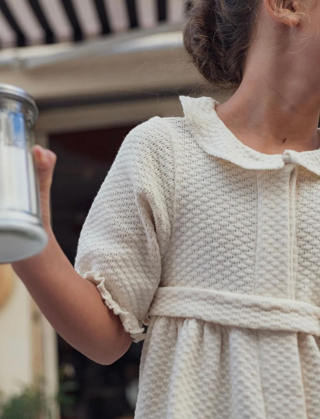 MARSOU~Saltarelle ecru knit dress
