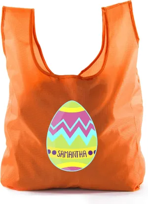 Mato & Hash Personalized Easter Grocery Bags, Reusable Giant Egg Bags, Custom Easter Bags!