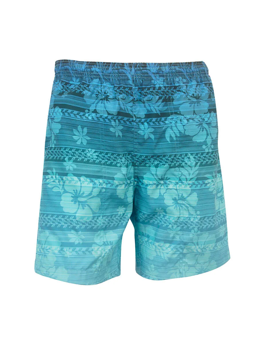 Men's Print Swim Trunk - Hibiscus Haze