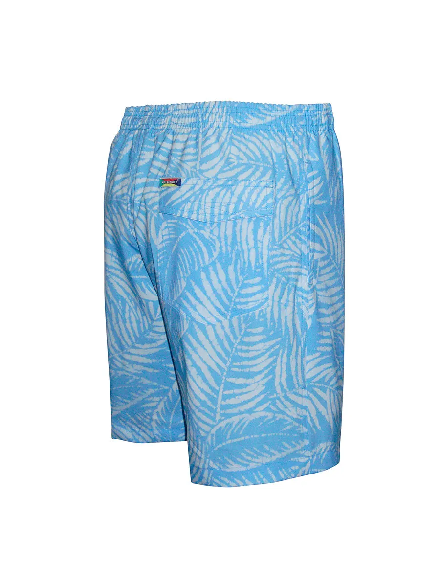 Men's Print Swim Trunk - Leaf Islands