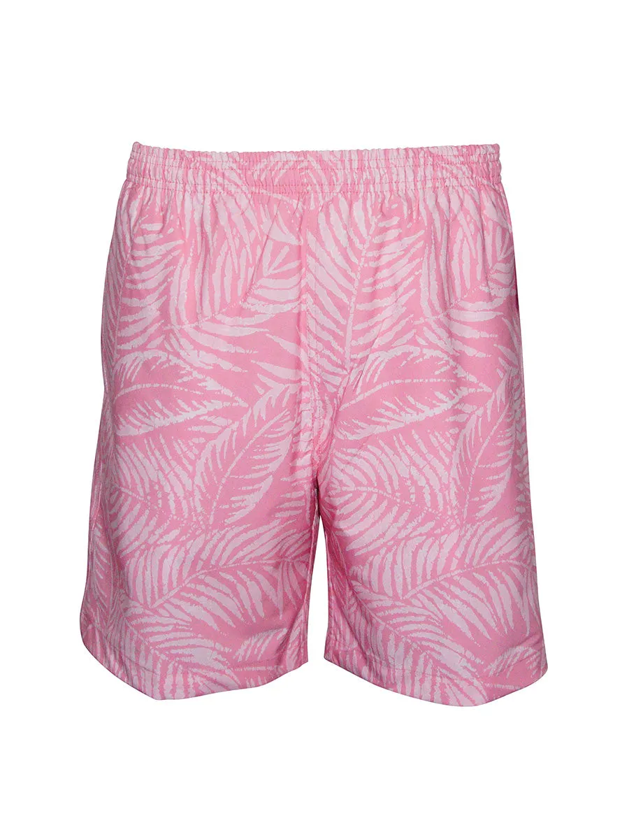 Men's Print Swim Trunk - Leaf Islands