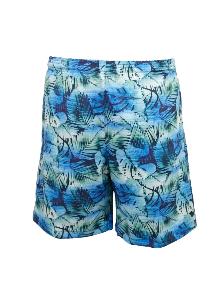 Men's Print Swim Trunk - Leaf Mirage
