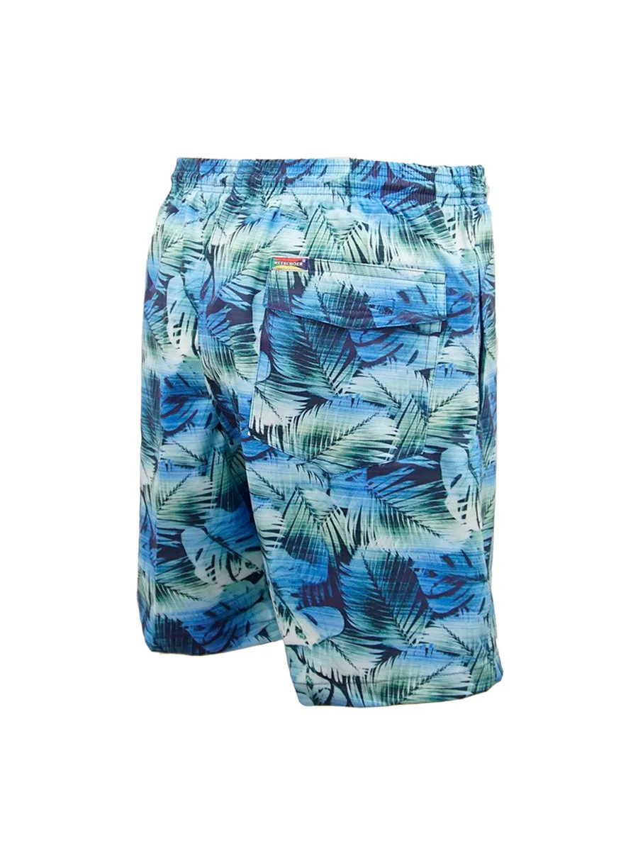 Men's Print Swim Trunk - Leaf Mirage
