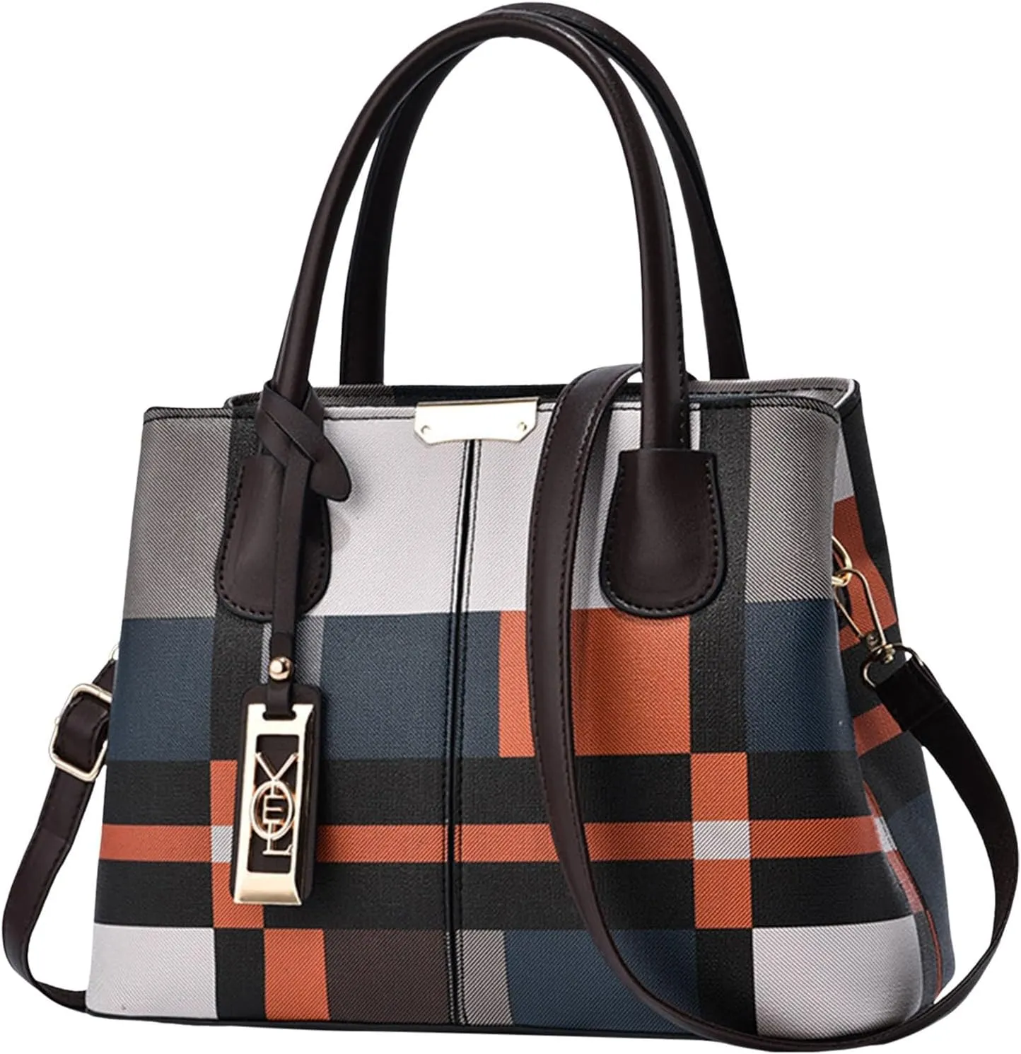 Messenger Tote Bag for Women Shoulder Hobo Bags Top Handle Satchel Purses Purse and Wallet Set for Women(Coffee)