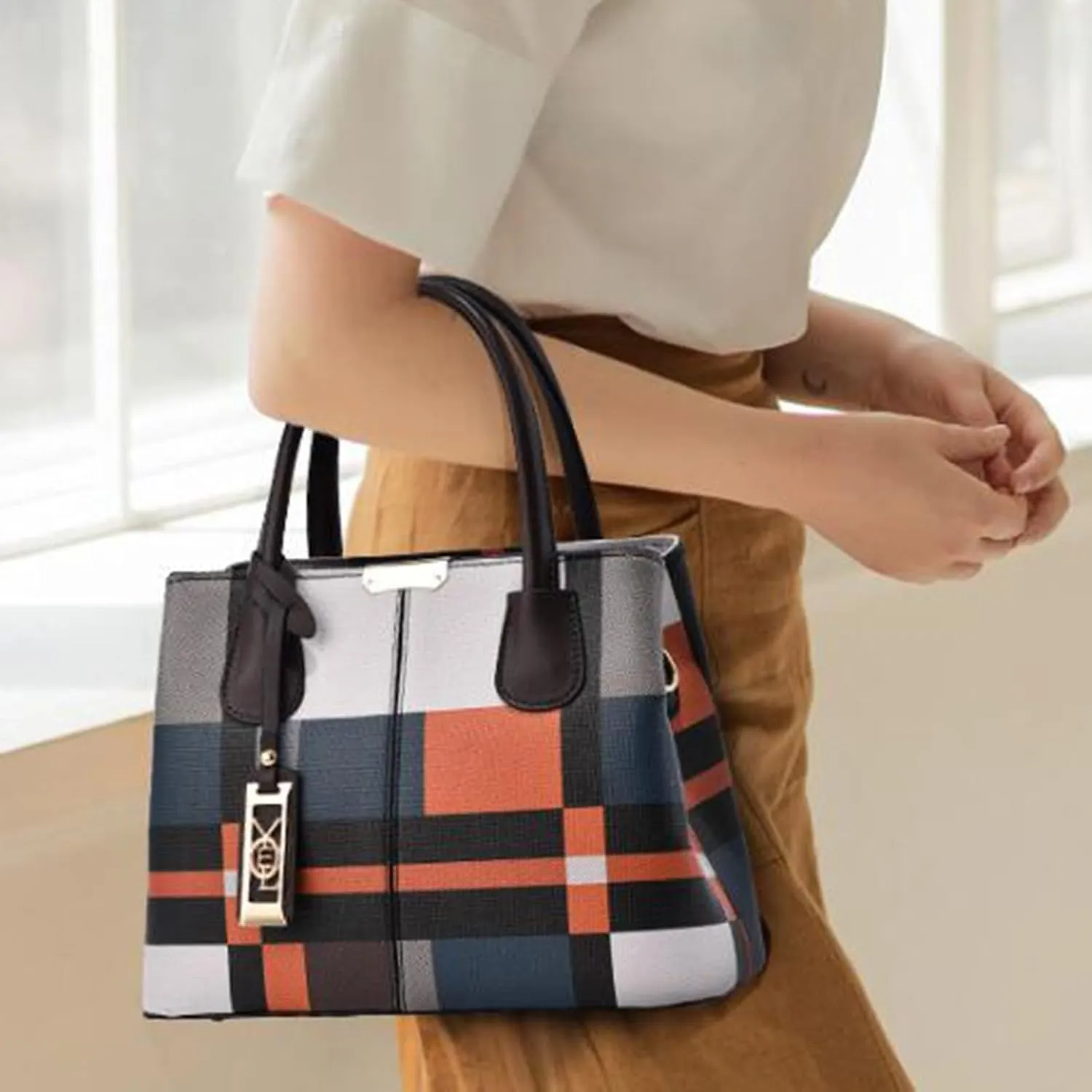 Messenger Tote Bag for Women Shoulder Hobo Bags Top Handle Satchel Purses Purse and Wallet Set for Women(Coffee)