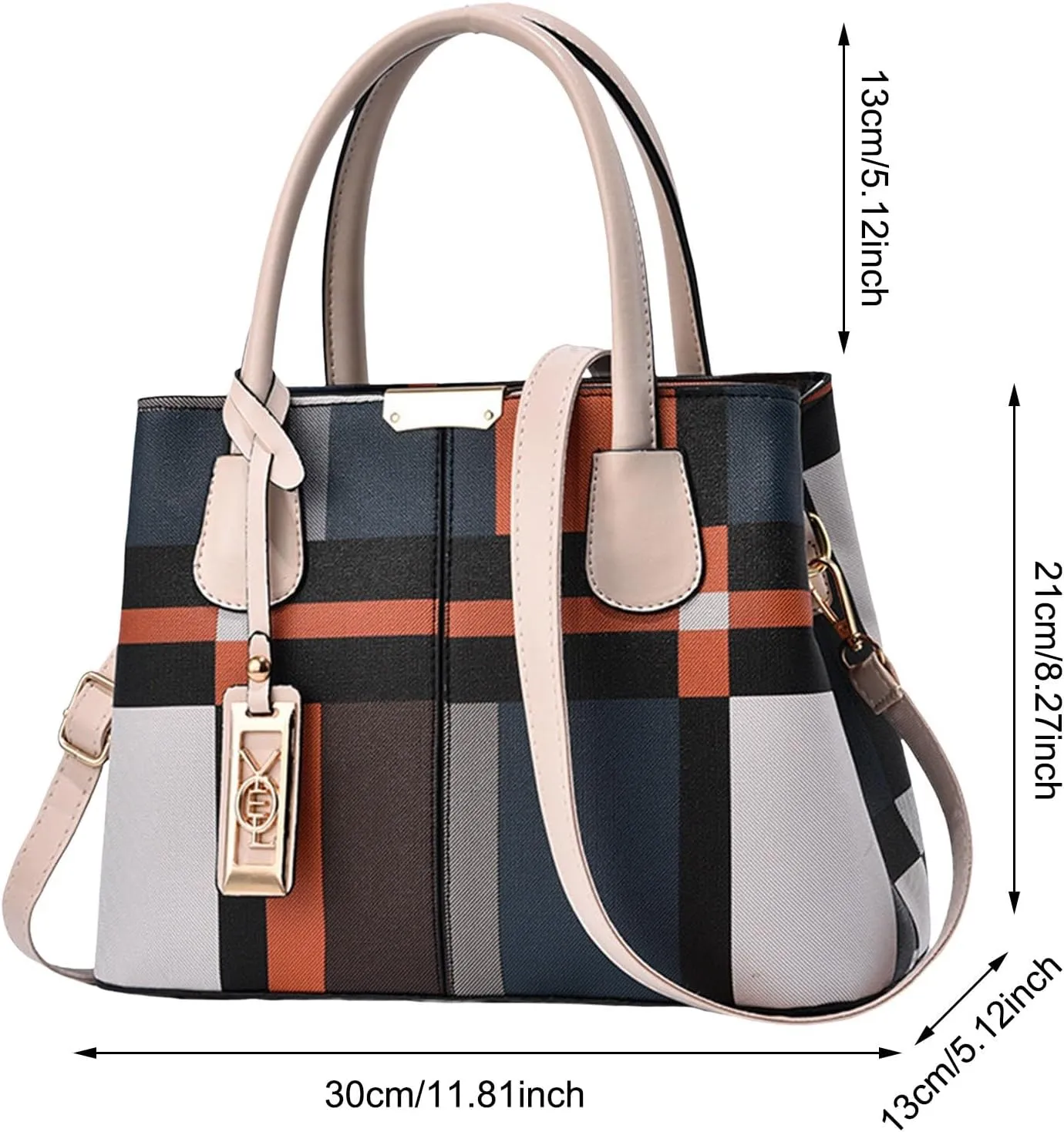 Messenger Tote Bag for Women Shoulder Hobo Bags Top Handle Satchel Purses Purse and Wallet Set for Women(Coffee)