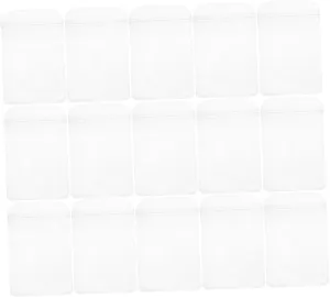 Modest Design Striped Bags 100 Pcs Reusable Pouches for Candy Jewelry Snacks Secure Sealing Practical Use
