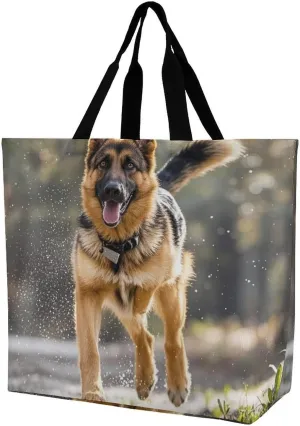 Mother Bear And Cubs Beach Bag Reusable Tote Bag Foldable Grocery Bags Women Shopping Bags for Daily Essentials