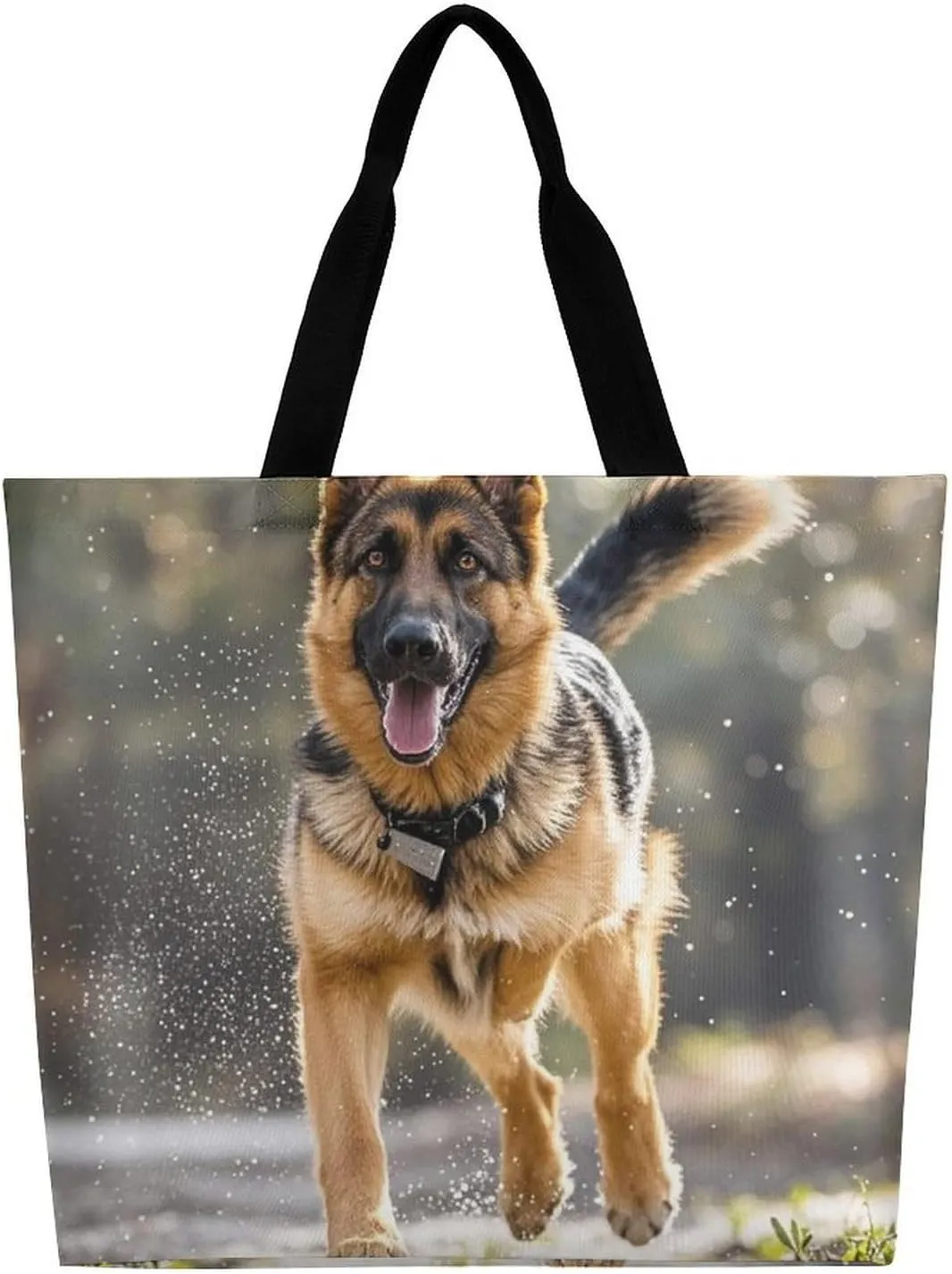 Mother Bear And Cubs Beach Bag Reusable Tote Bag Foldable Grocery Bags Women Shopping Bags for Daily Essentials
