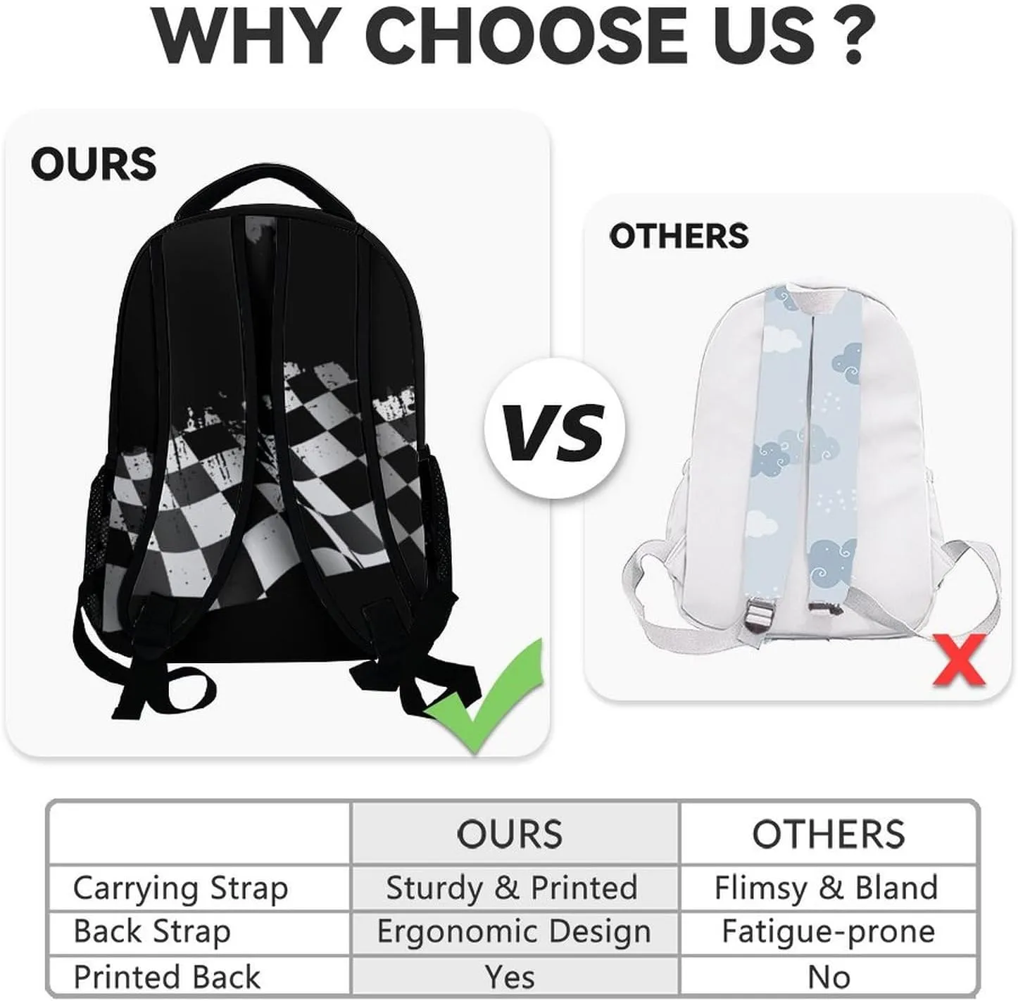 Motorcycle Backpack for Boys, 17 Inch Cool Kindergarten Backpack with Adjustable Straps, Black Lightweight Durable Kids Bookbag for Kindergarten