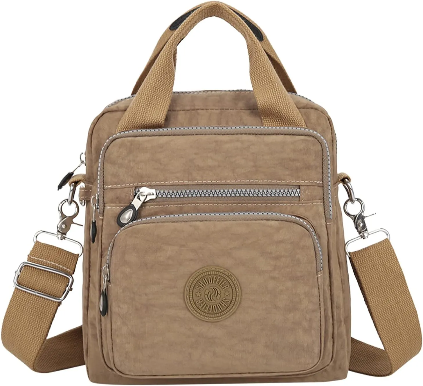 Multifunctional Casual Crossbody Bags Women Casual Crossbody Bags Adjustable Shoulder Strap Shoulder (Beige, One Size)