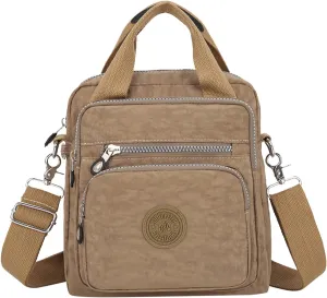 Multifunctional Casual Crossbody Bags Women Casual Crossbody Bags Adjustable Shoulder Strap Shoulder (Beige, One Size)
