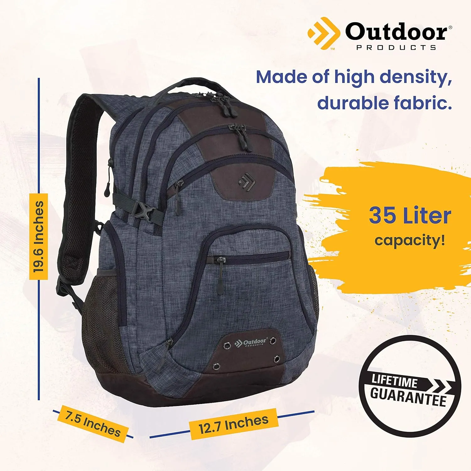 Outdoor Products Module Day Pack (Midnight Black) (Heathered Print)