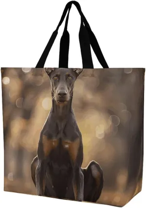 Owl And Flower Beach Bag Reusable Tote Bag Foldable Grocery Bags Women Shopping Bags for Daily Essentials