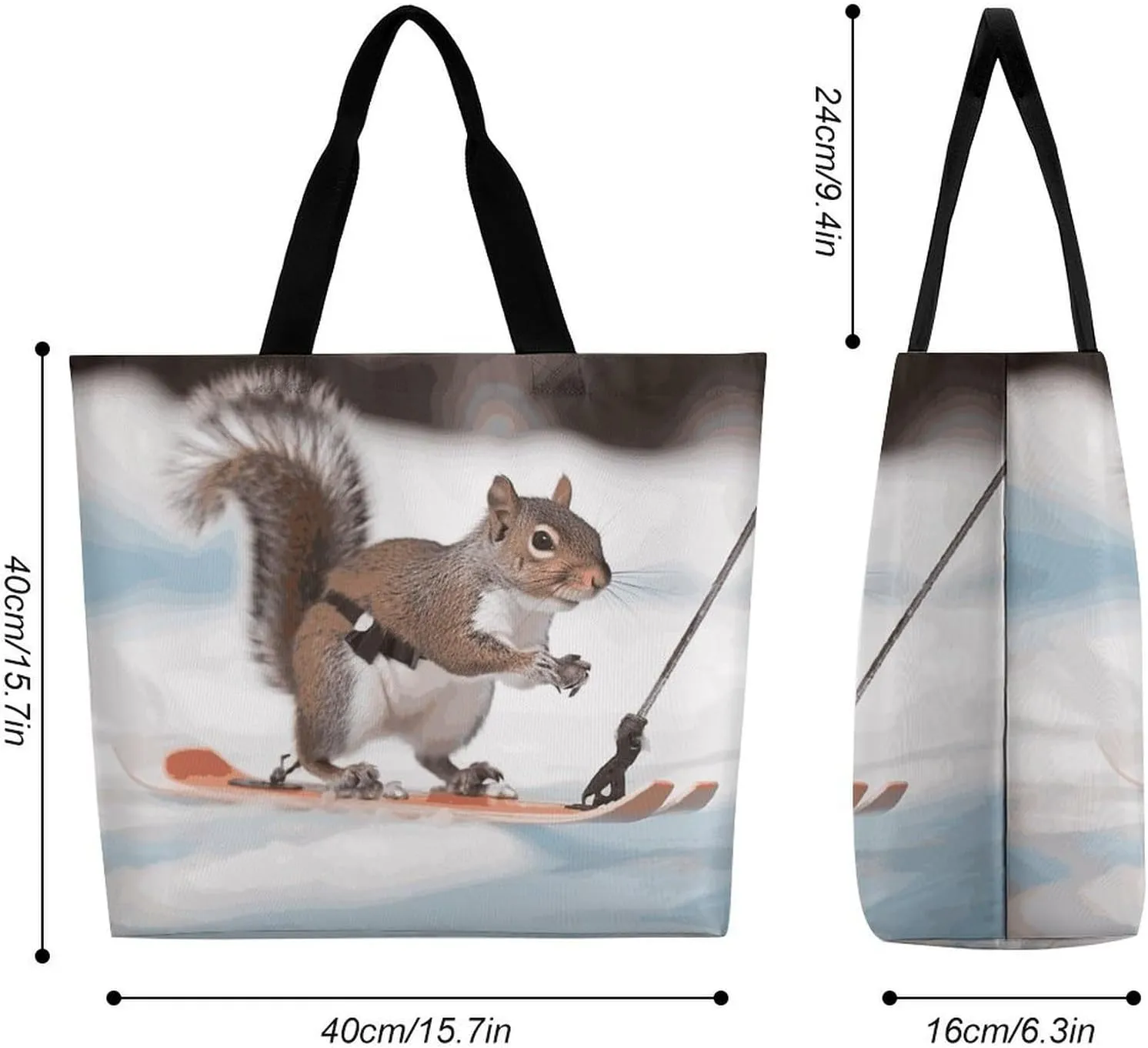 Owl And Flower Beach Bag Reusable Tote Bag Foldable Grocery Bags Women Shopping Bags for Daily Essentials