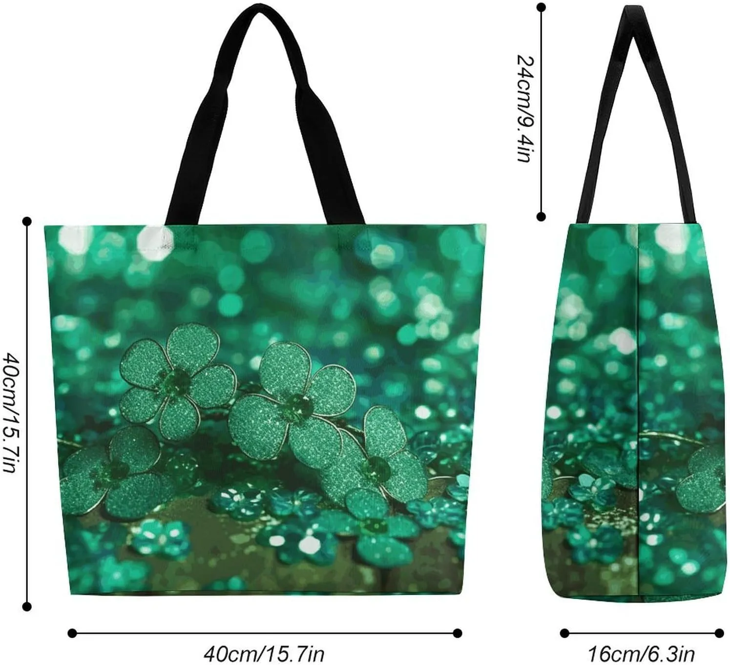 Painting Flower Pigs Beach Bag Reusable Tote Bag Foldable Grocery Bags Women Shopping Bags for Daily Essentials