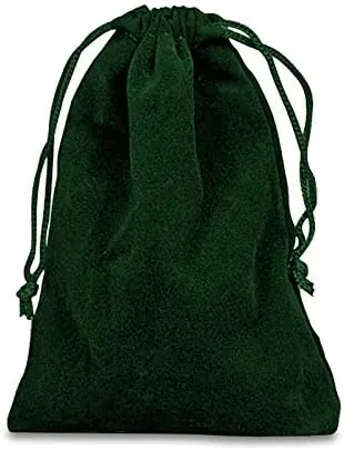 Paper Mart 25ea - 3 X 4 Forest Green Velour Bags