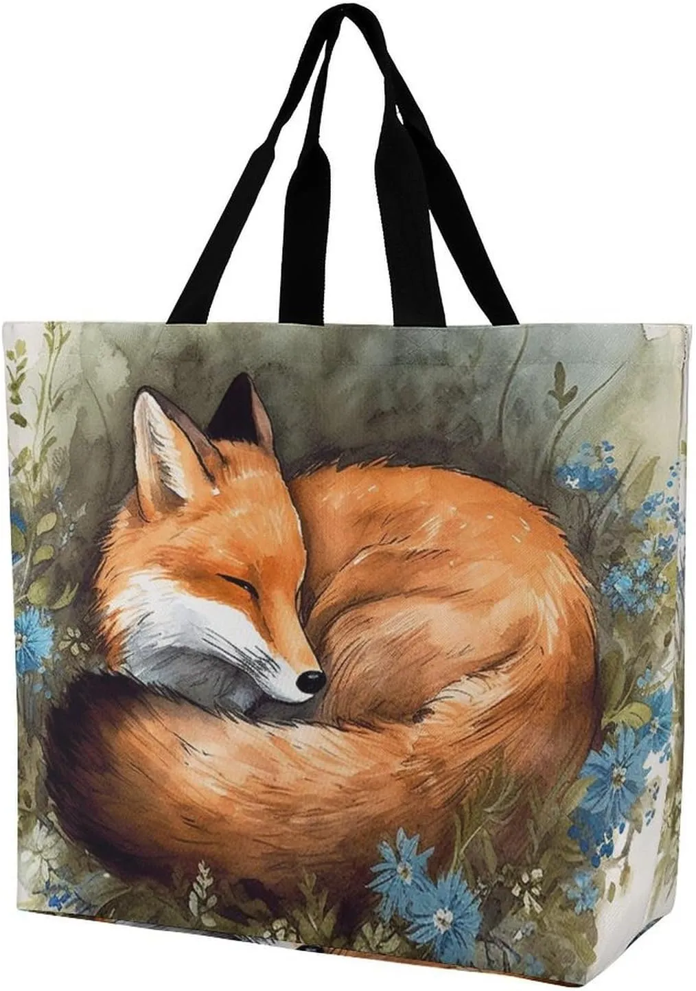 Pelican Bird Blue Sea Sky Beach Bag Reusable Tote Bag Foldable Grocery Bags Women Shopping Bags for Daily Essentials