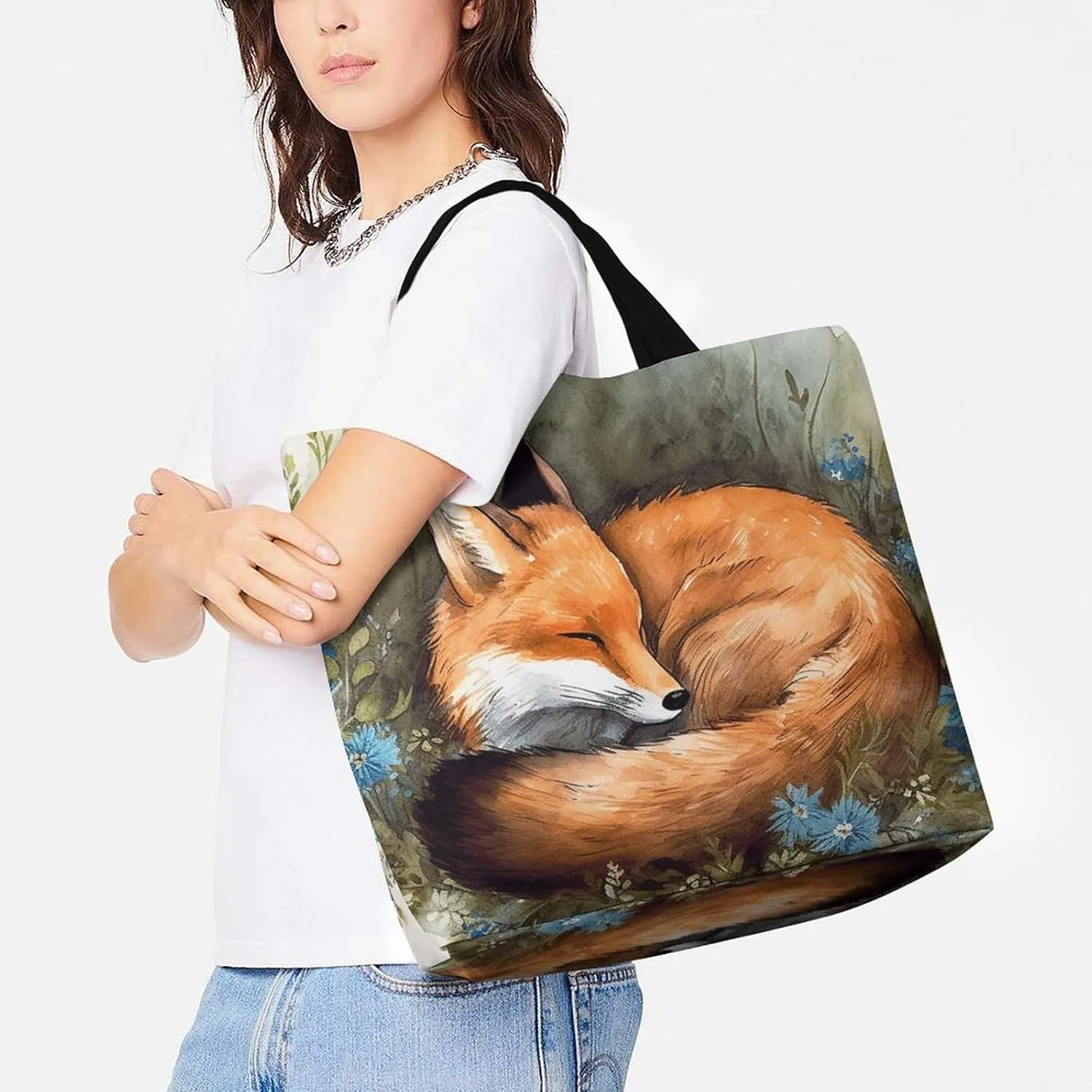 Pelican Bird Blue Sea Sky Beach Bag Reusable Tote Bag Foldable Grocery Bags Women Shopping Bags for Daily Essentials