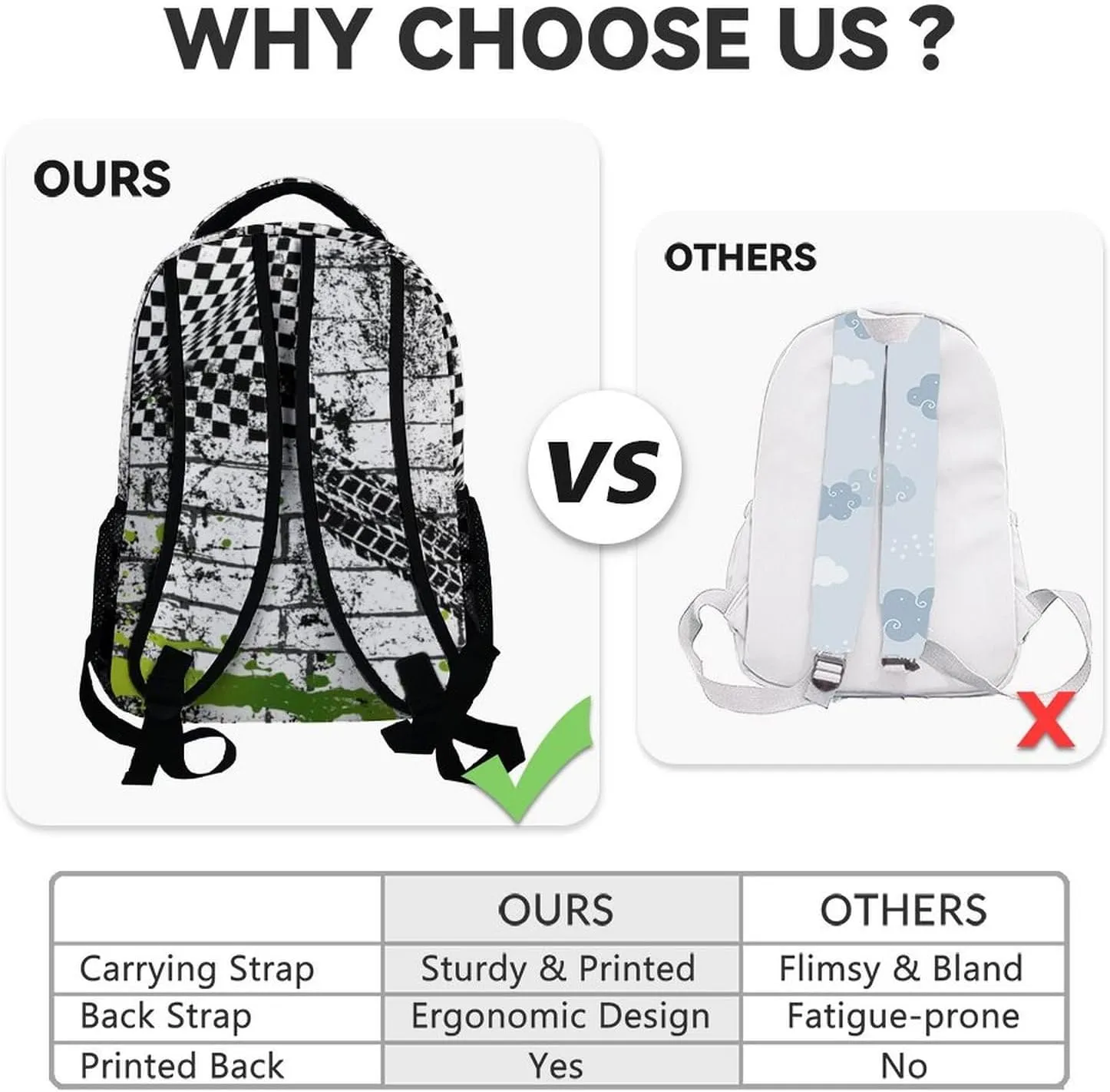 Personalized Kids Backpack for Kindergarten, 17 Inch Funny Truck Backpacks for Boys, Green Large Capacity Bookbag for Middle School