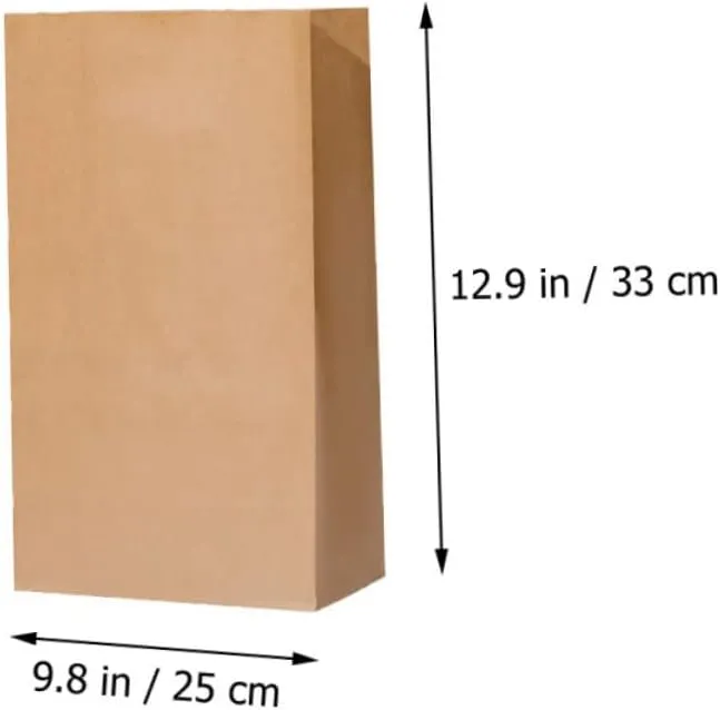 PRETYZOOM Kraft Paper Bag Bread Paper Bags Paper Bag Fridge Paper ing Bags aging Bags Kraft Bags Snacks ing Bags