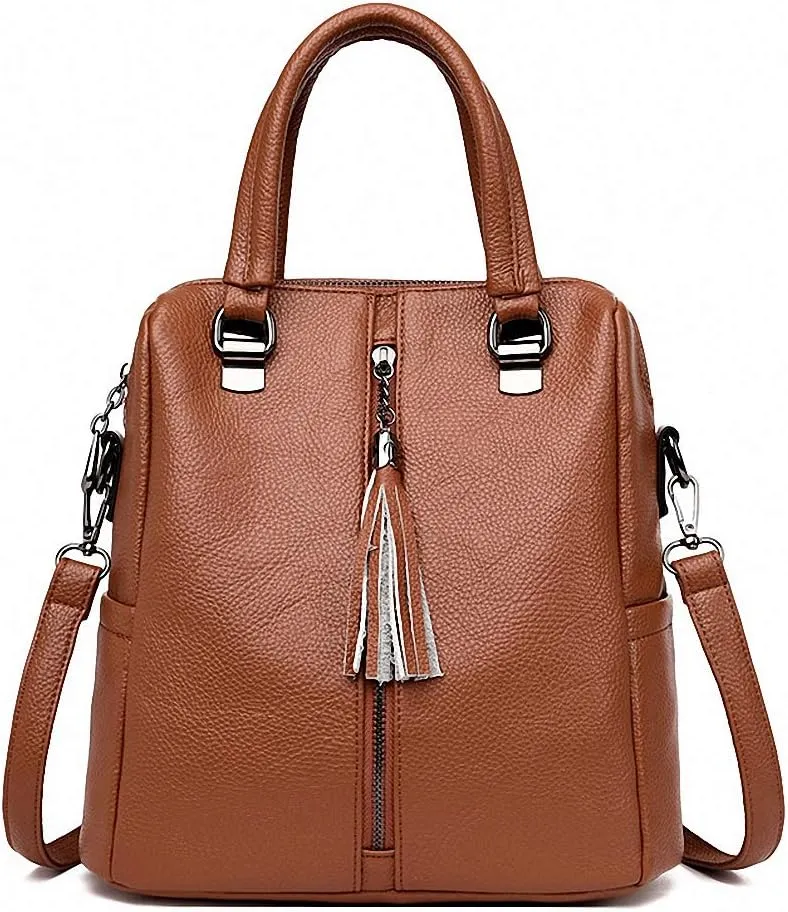 PU Leather Tote bags Women's Shoulder Crossbody Bag Black Messenger Bags Bags Brown