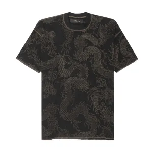 "YEAR OF THE DRAGON" BOX TEE IN CAVIAR