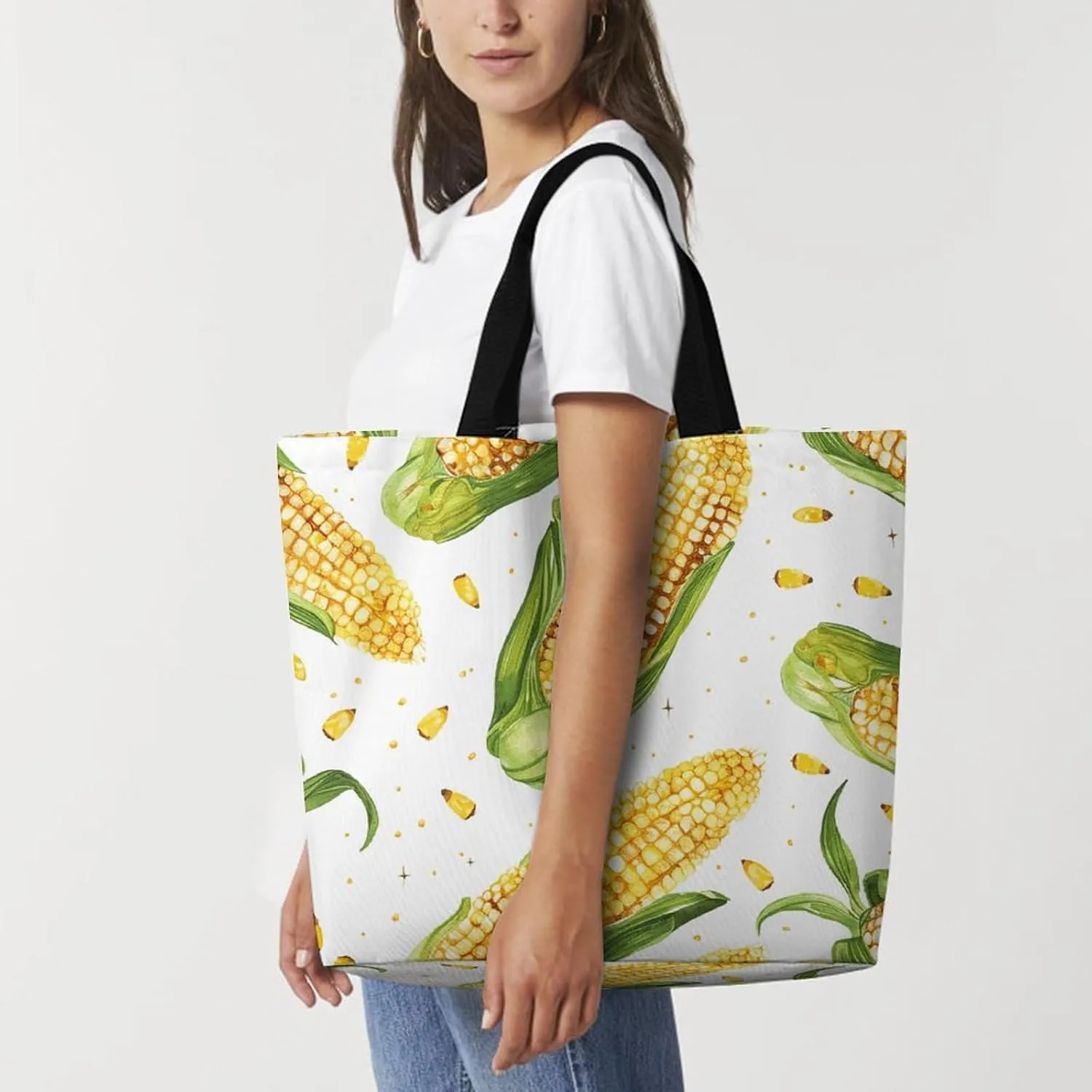 Real Image of Donkey Beach Bag Reusable Tote Bag Foldable Grocery Bags Women Shopping Bags for Daily Essentials