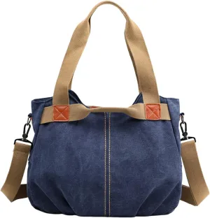 Retro Fashion One Shoulder Crossbody Women's Bag Large Capacity Fashion Handbag Women's Small Messenger (Blue, One Size)