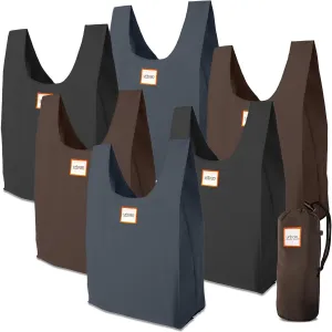 Reusable Shopping Bags, Versatile Grocery Totes, 22.5' x 12.5', Set of 6, Galaxy