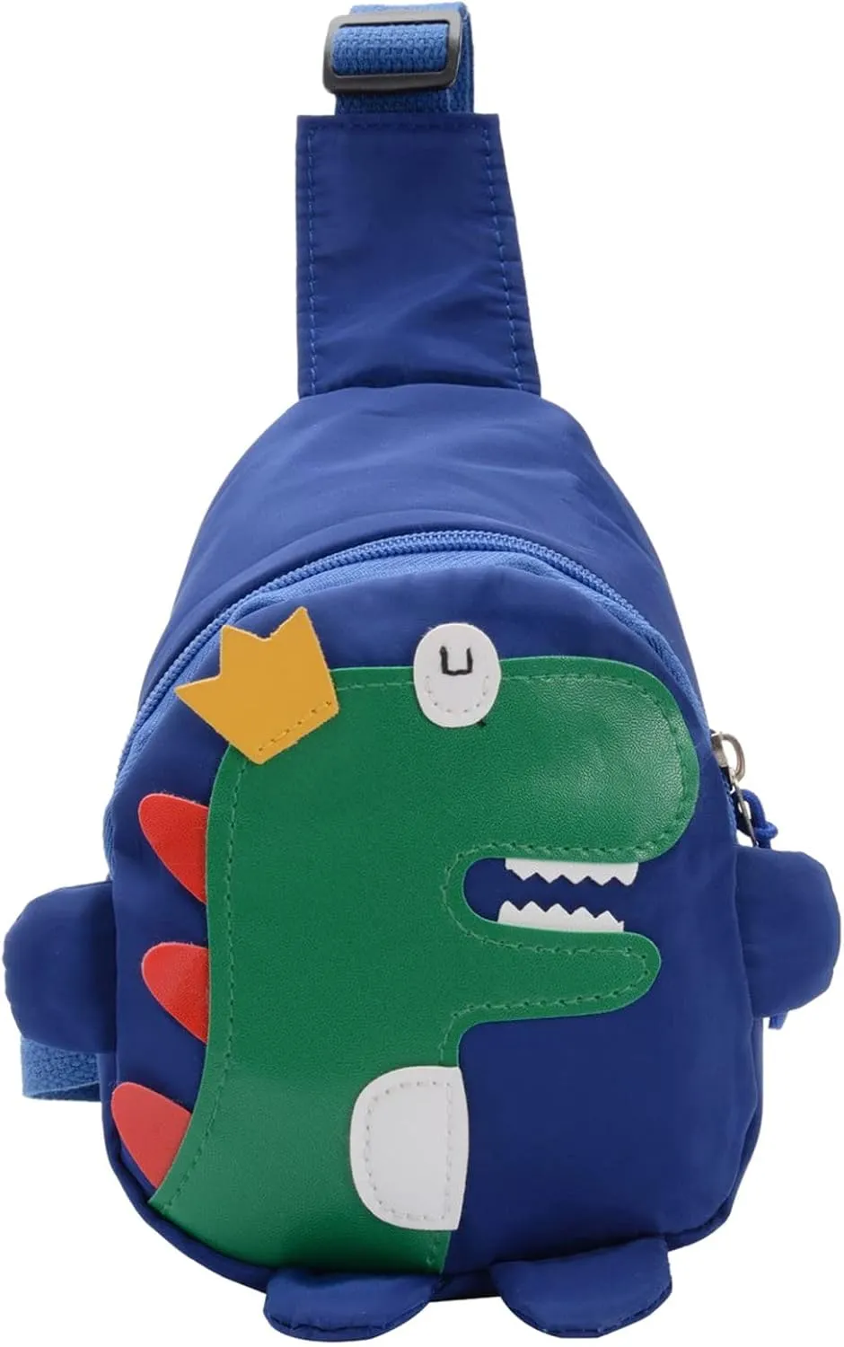 s And Boys Childrens Fashion Cartoon Dinosaur Chest Bags Nylon Adjustable Lightweight Messenger (Blue, One Size)