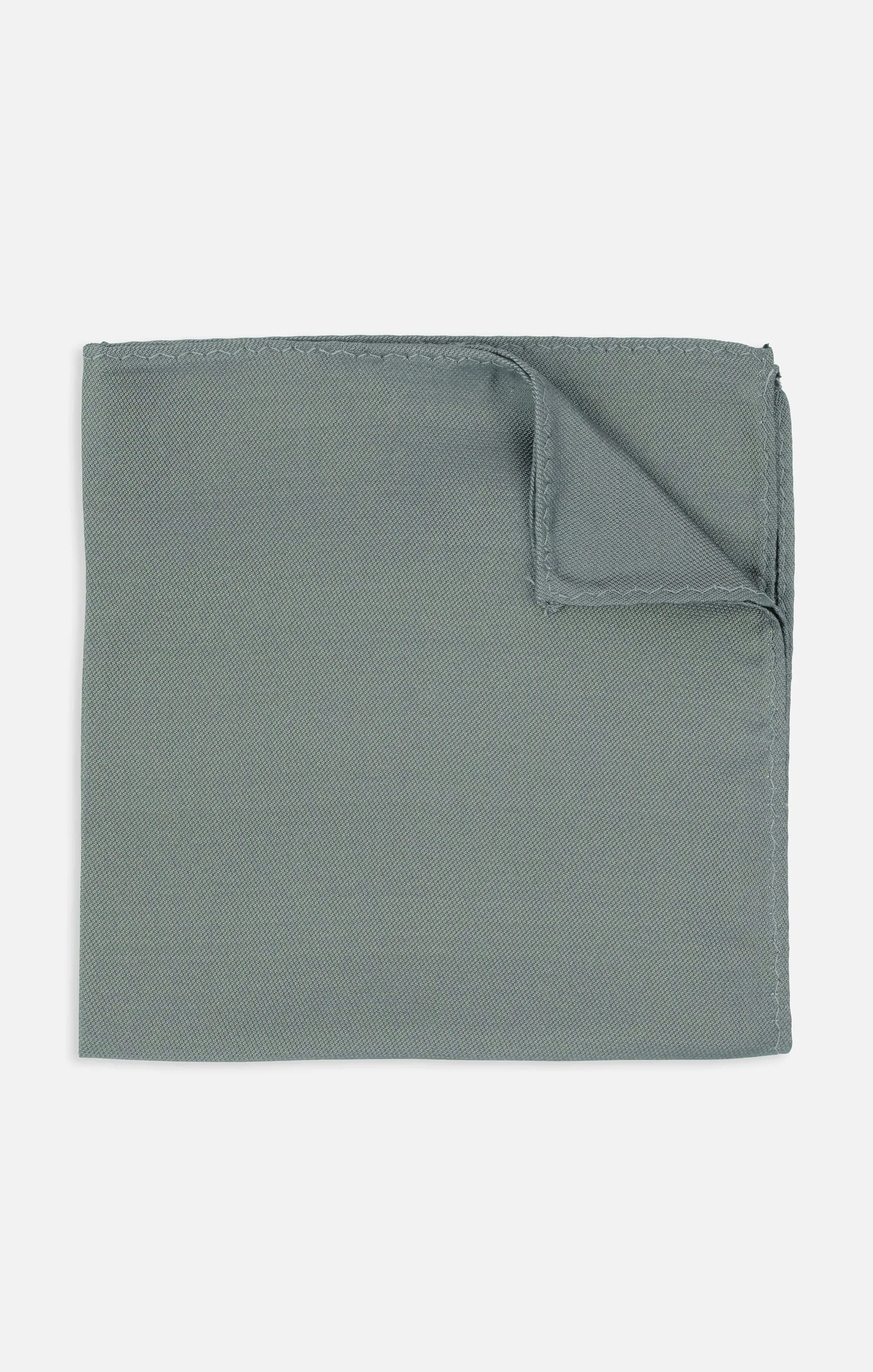 Sam Pocket Square ~ Deep Sage Solid