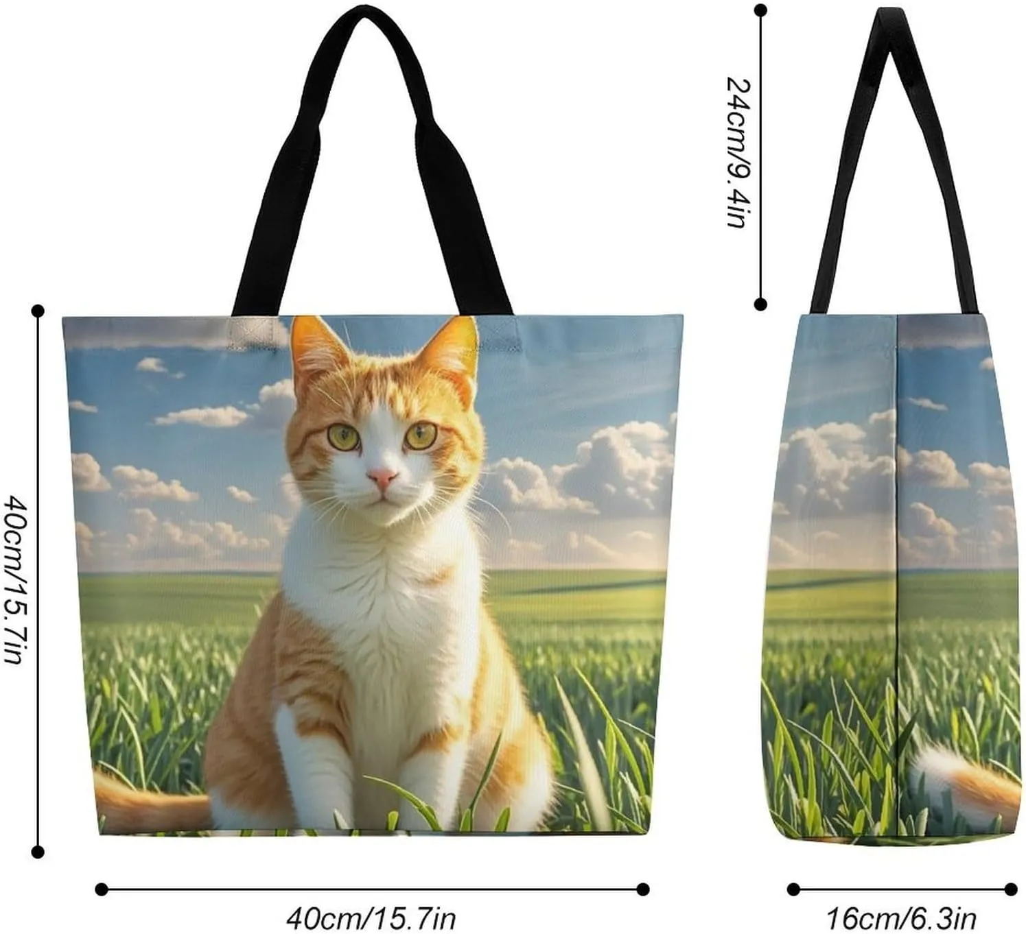 Sheep Beach Bag Reusable Tote Bag Foldable Grocery Bags Women Shopping Bags for Daily Essentials