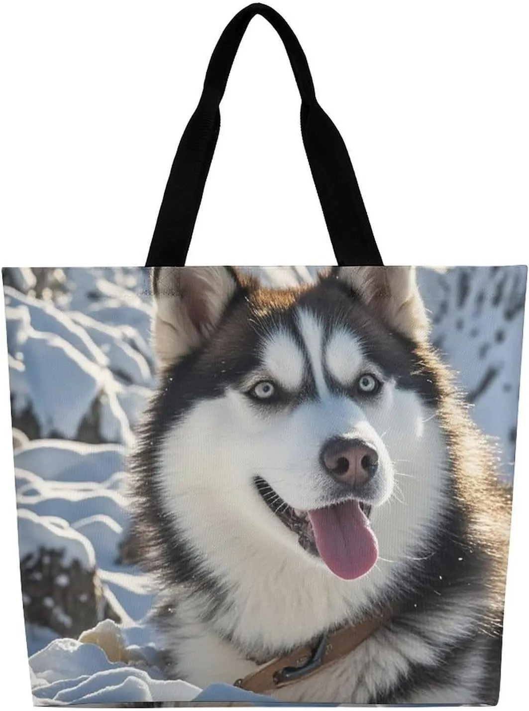 Sheep Beach Bag Reusable Tote Bag Foldable Grocery Bags Women Shopping Bags for Daily Essentials