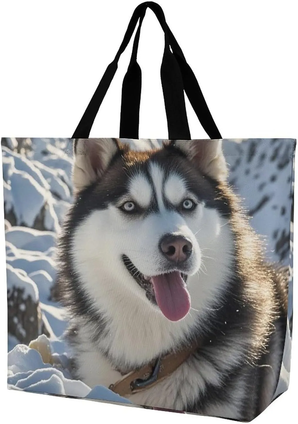 Sheep Beach Bag Reusable Tote Bag Foldable Grocery Bags Women Shopping Bags for Daily Essentials