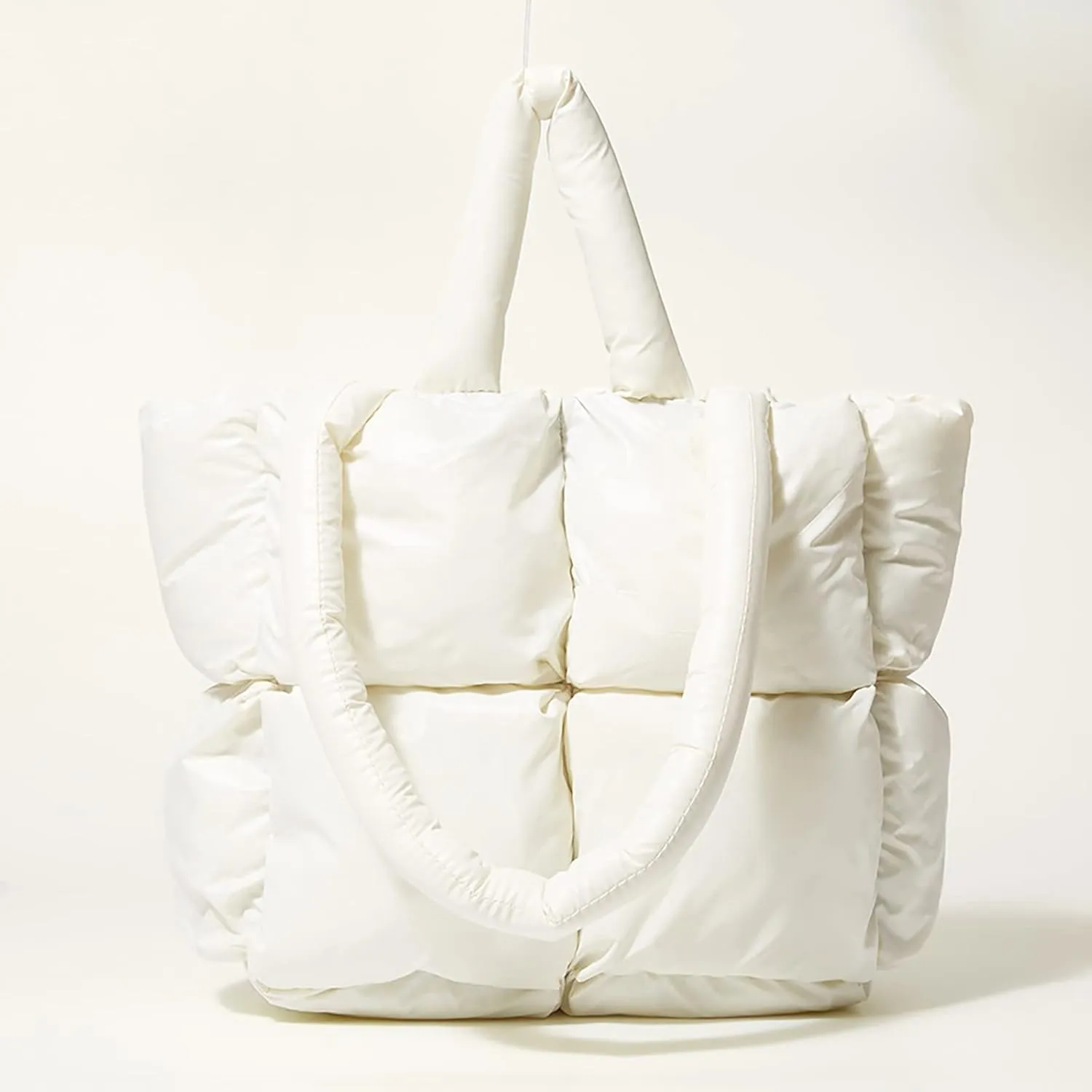 Shoulder Bag for Women Ladies Large Quilted Tote Bag Winter Soft Quilted Shoulder Down Ladies
