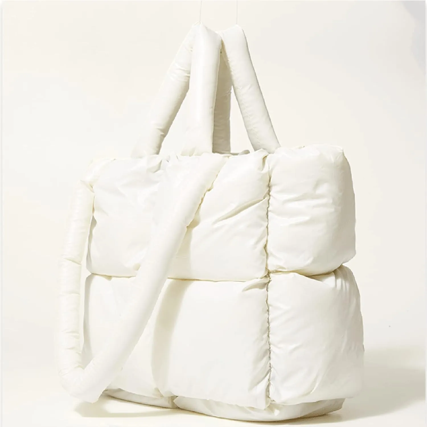 Shoulder Bag for Women Ladies Large Quilted Tote Bag Winter Soft Quilted Shoulder Down Ladies