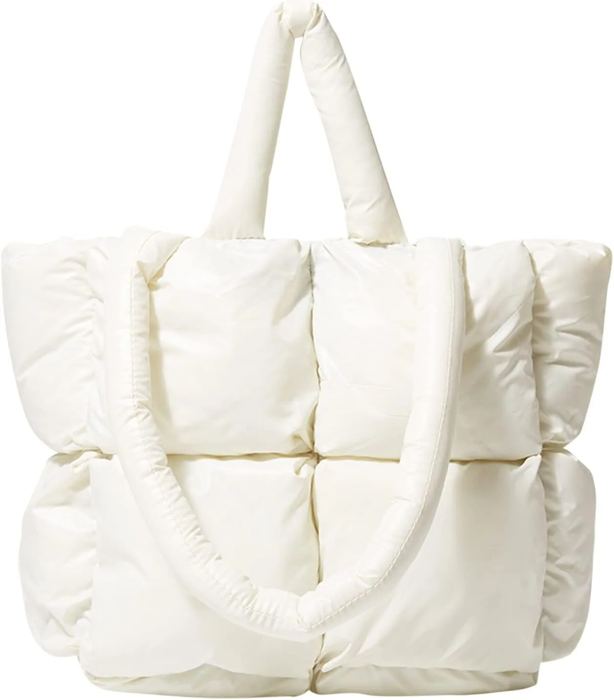 Shoulder Bag for Women Ladies Large Quilted Tote Bag Winter Soft Quilted Shoulder Down Ladies