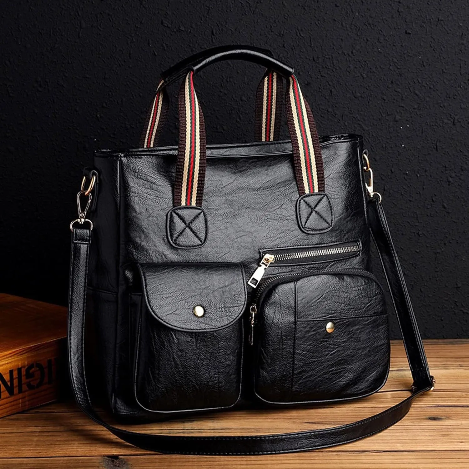 Shoulder Bags Women Crossbody Bags Single Shoulder Handbags Female Bags with Large Capacity Middle Bags Travel(Brown)