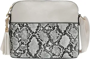 Sling Bags for Women Anti Theft Travel Fabric Nylon Multi Pocket Crossbody Bags Temperament Clutch Purse(White)