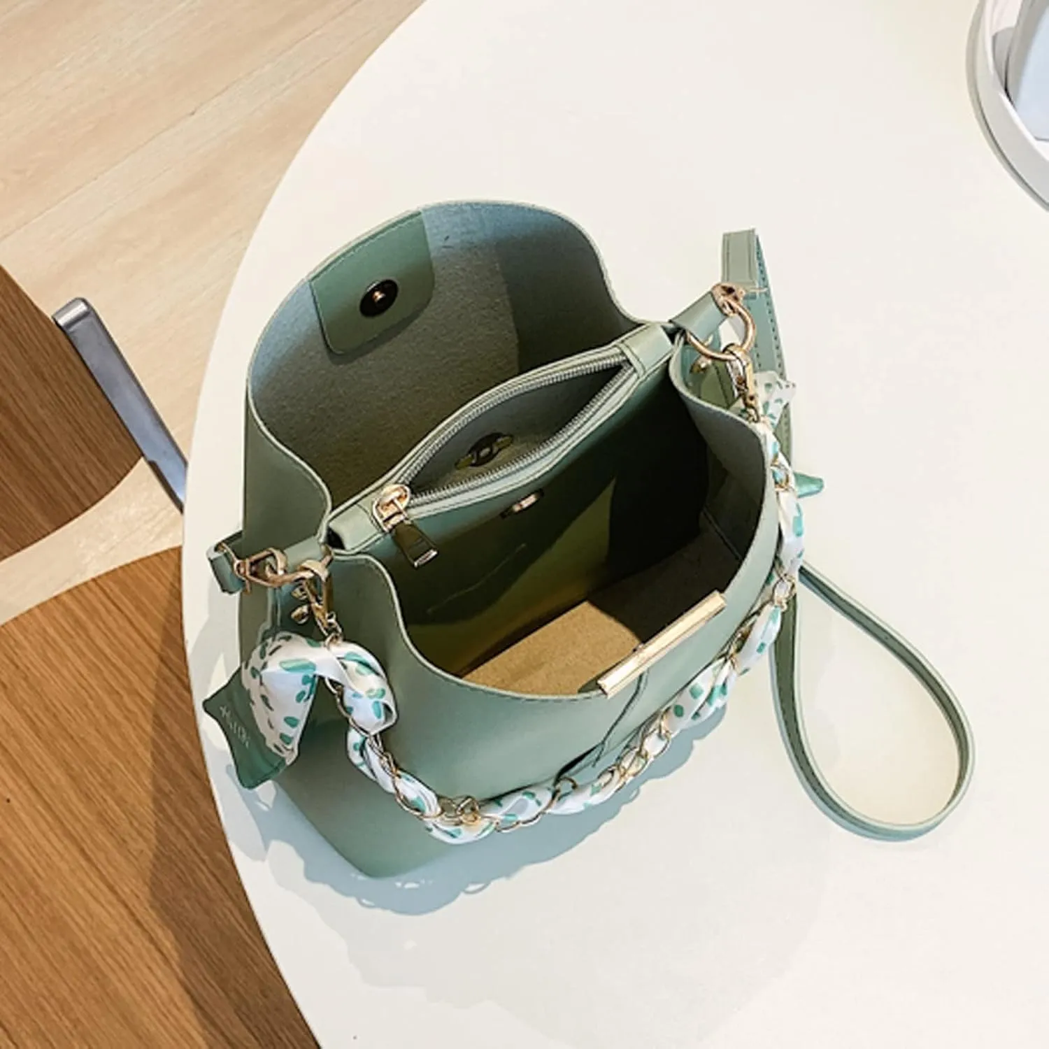 Sling Bags for Women Anti Theft Travel Small Designer Crossbody Bags for Women Temperament Clutch Purse(Green)