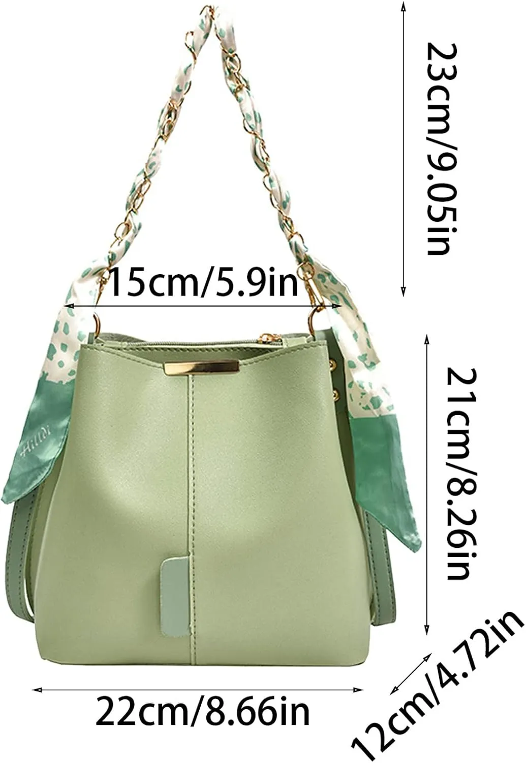 Sling Bags for Women Anti Theft Travel Small Designer Crossbody Bags for Women Temperament Clutch Purse(Green)
