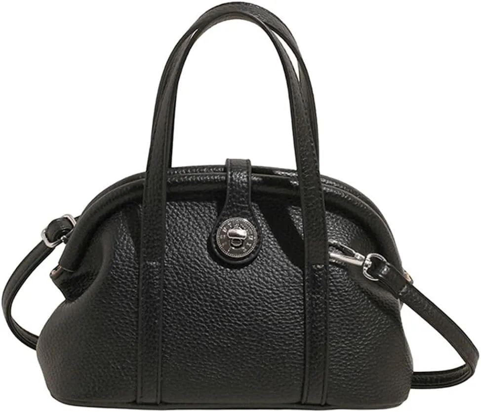 Slouchy PU Leather Crescent Hobo Bags Women Trendy Crossbody Purse Satchels Shoulder Bag Top-handle Tote Handbag 2025