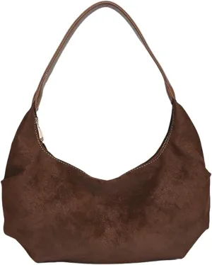 Slouchy Vegan Leather Shoulder Bags for Women Large Dumpling Tote Purses Handbag Vintage Casual Shopping Satchels